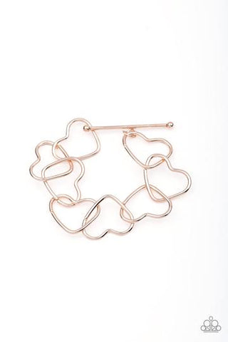 Paparazzi Take Heart - Rose Gold Bracelet