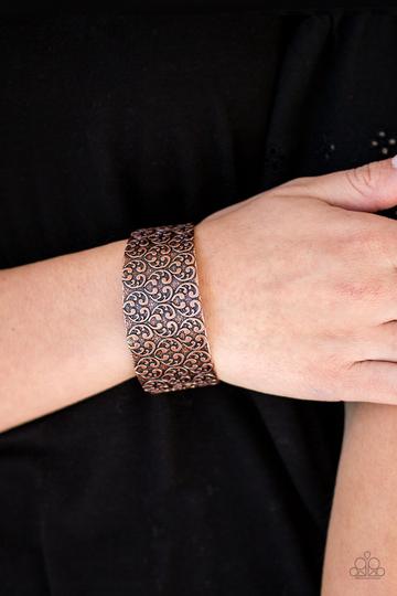 Paparazzi Eat Your Heart Out - Copper Bracelet