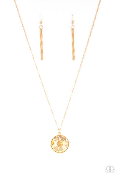 Paparazzi Dauntless Diva - Gold Necklace
