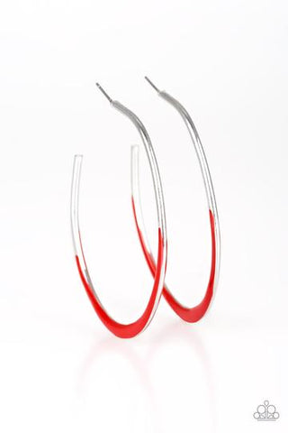 Paparazzi So Seren-DIP-itous - Red Earrings