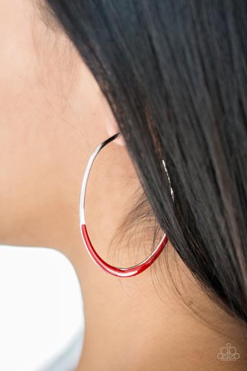 Paparazzi So Seren-DIP-itous - Red Earrings