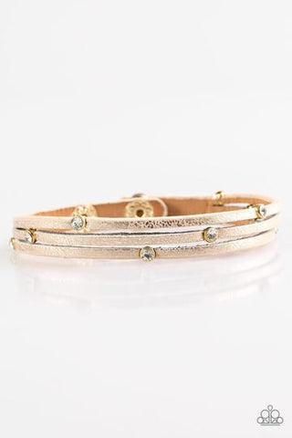 Paparazzi Drop A SHINE - Gold Bracelet