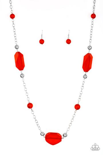 Paparazzi Crystal Charm - Red