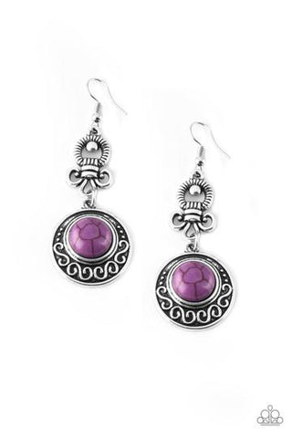 Paparazzi Southern Serenity - Purple Earrings