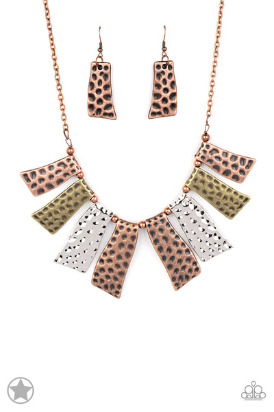 Paparazzi A Fan of the Tribe - Copper Necklace