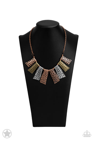 Paparazzi A Fan of the Tribe - Copper Necklace