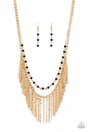 Paparazzi Fierce In Fringe - Gold