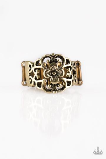 Paparazzi Fanciful Flower Gardens - Brass
