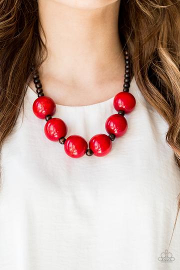 Paparazzi Oh My Miami - Red Necklace