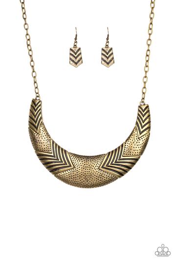Paparazzi Geographic Goddess - Brass