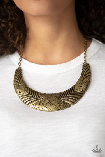 Paparazzi Geographic Goddess - Brass