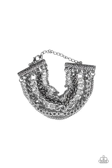 Paparazzi Metallic Horizon - Black
