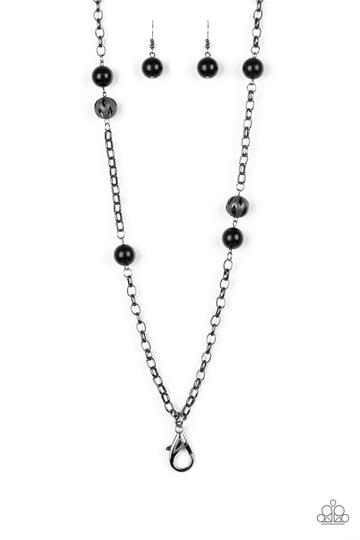 Paparazzi Fashion Fad- Black - Lanyard