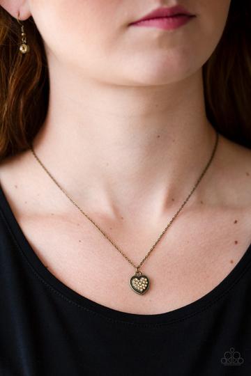 Paparazzi Fierce Flirt - Brass Necklace