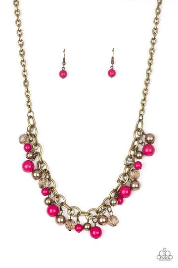 Paparazzi The GRIT Crowd - Pink Necklace