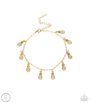 Paparazzi Sand and Sunshine - Gold Anklet