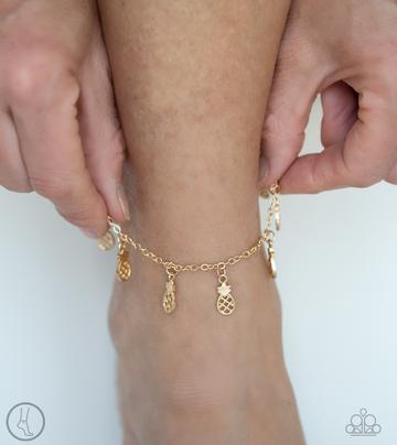Paparazzi Sand and Sunshine - Gold Anklet