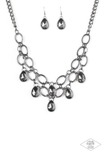 Paparazzi Show-Stopping Shimmer - Black Necklace