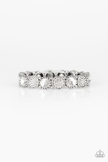 Paparazzi Take A Moment To Reflect - White Bracelet