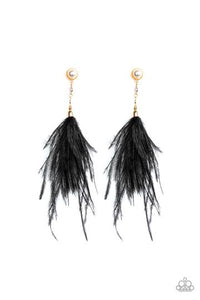 Paparazzi Vegas Vixen - Black Earrings