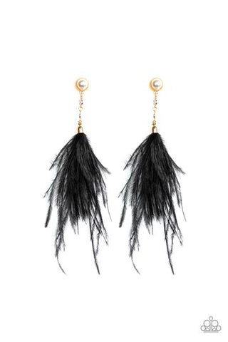 Paparazzi Vegas Vixen - Black Earrings