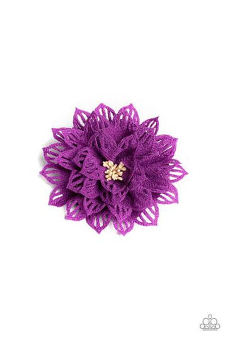 Paparazzi Yes I TROPICANA - Purple Hair Clip