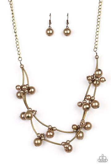 Paparazzi Wedding BELLES - Brass Necklace