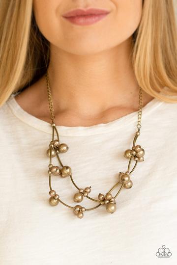 Paparazzi Wedding BELLES - Brass Necklace