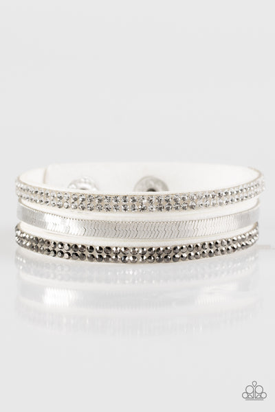 Paparazzi I Mean Business - White Bracelet