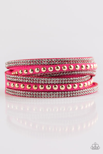 Paparazzi I BOLD You So! - Pink Bracelet