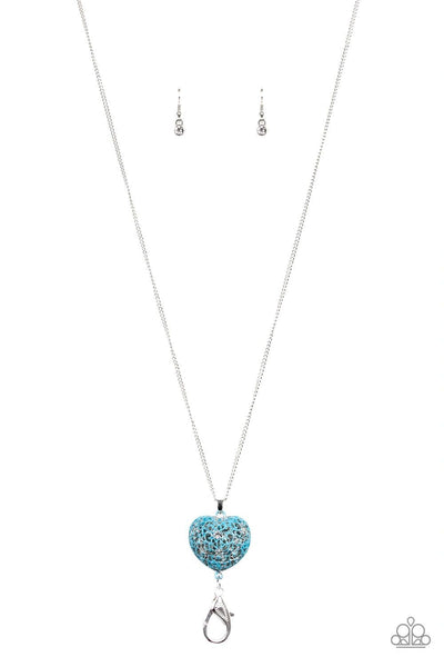 Paparazzi Love Is All Around - Blue Lanyard