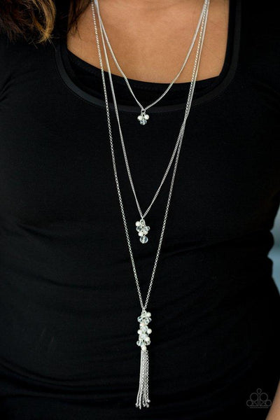 Paparazzi Crystal Cruiser - White Necklace