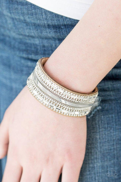 Paparazzi Teasingly Tomboy - Brown Bracelet
