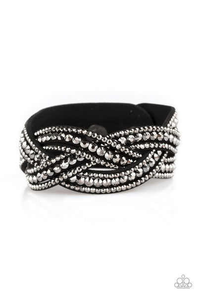 Paparazzi Bring On The Bling - Black Bracelet