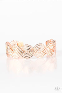 Paparazzi Braided Brilliance - Rose Gold