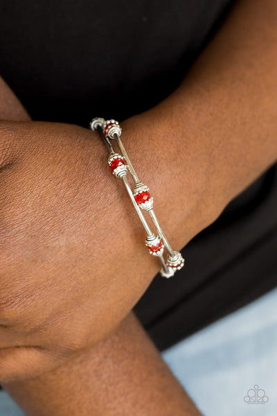 Paparazzi Into Infinity - Red Bracelet