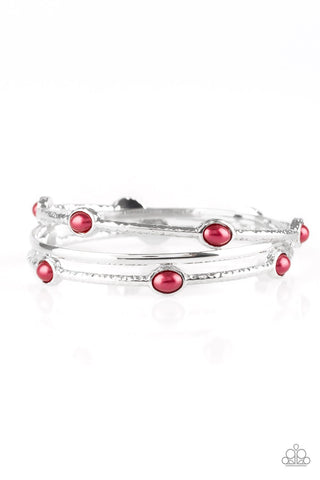 Paparazzi Bangle Belle - Red