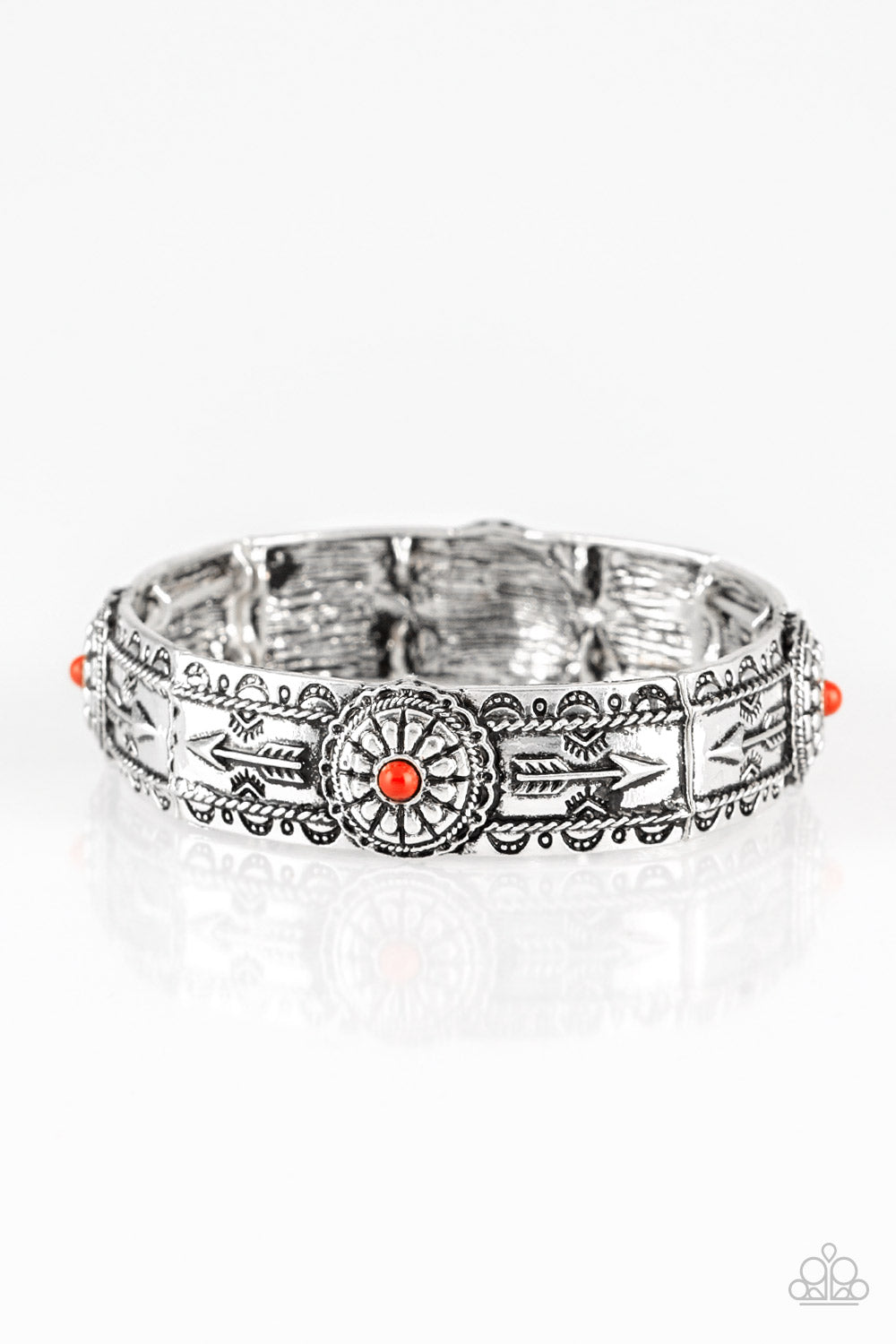 Paparazzi Southern Borders - Red Bracelet