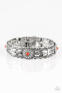 Paparazzi Southern Borders - Red Bracelet