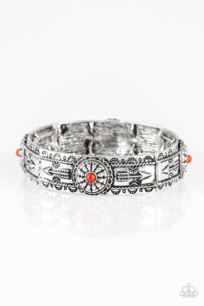 Paparazzi Southern Borders - Red Bracelet