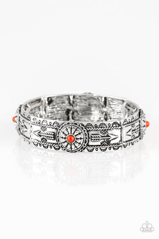 Paparazzi Southern Borders - Red Bracelet