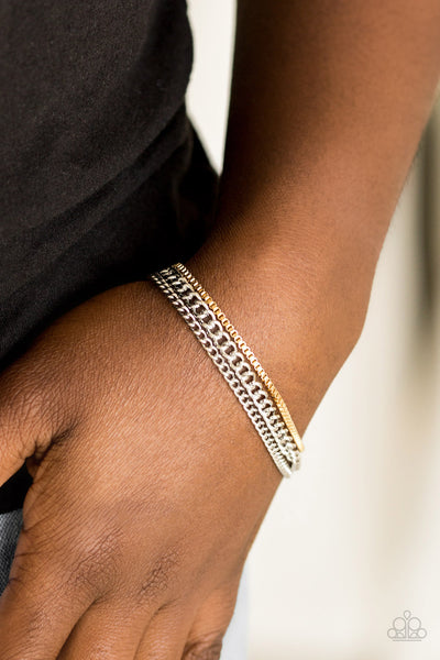Paparazzi Industrial Icon - Silver Bracelet