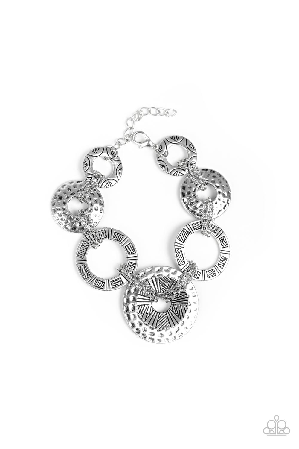 Paparazzi Way Wild - Silver Bracelet