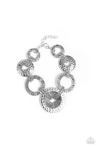 Paparazzi Way Wild - Silver Bracelet