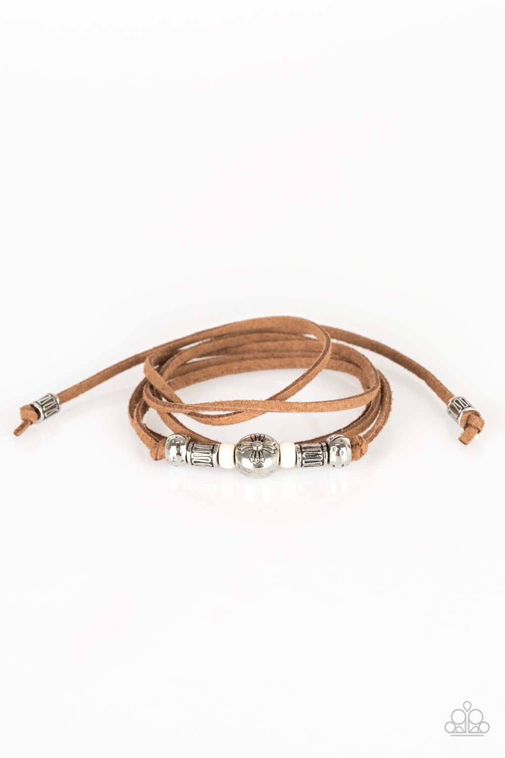 Paparazzi Find Your Way - White Bracelet