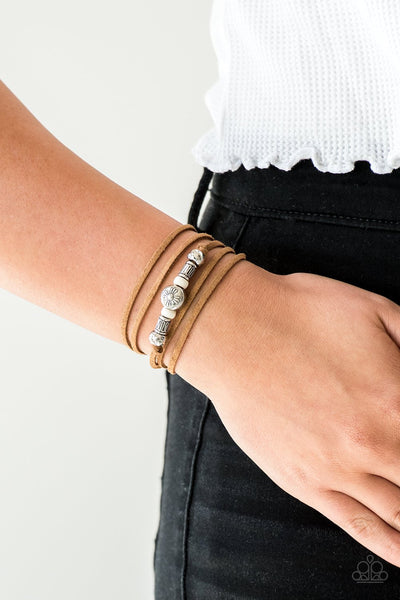 Paparazzi Find Your Way - White Bracelet