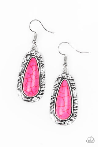 Paparazzi Cruzin Colorado - Pink Earrings