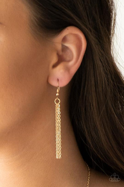 Paparazzi Shimmering Seashores - Gold Necklace