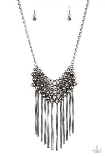 Paparazzi DIVA-de and Rule - Black Necklace