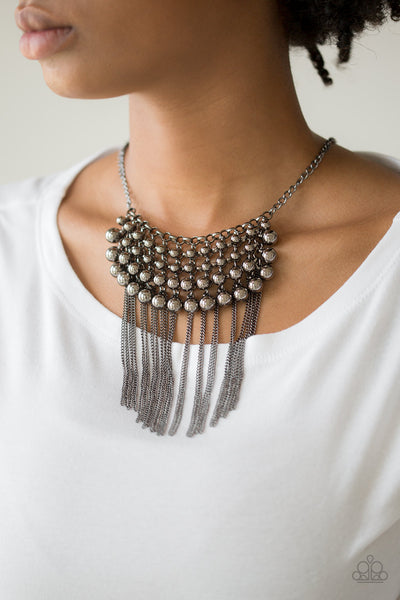 Paparazzi DIVA-de and Rule - Black Necklace